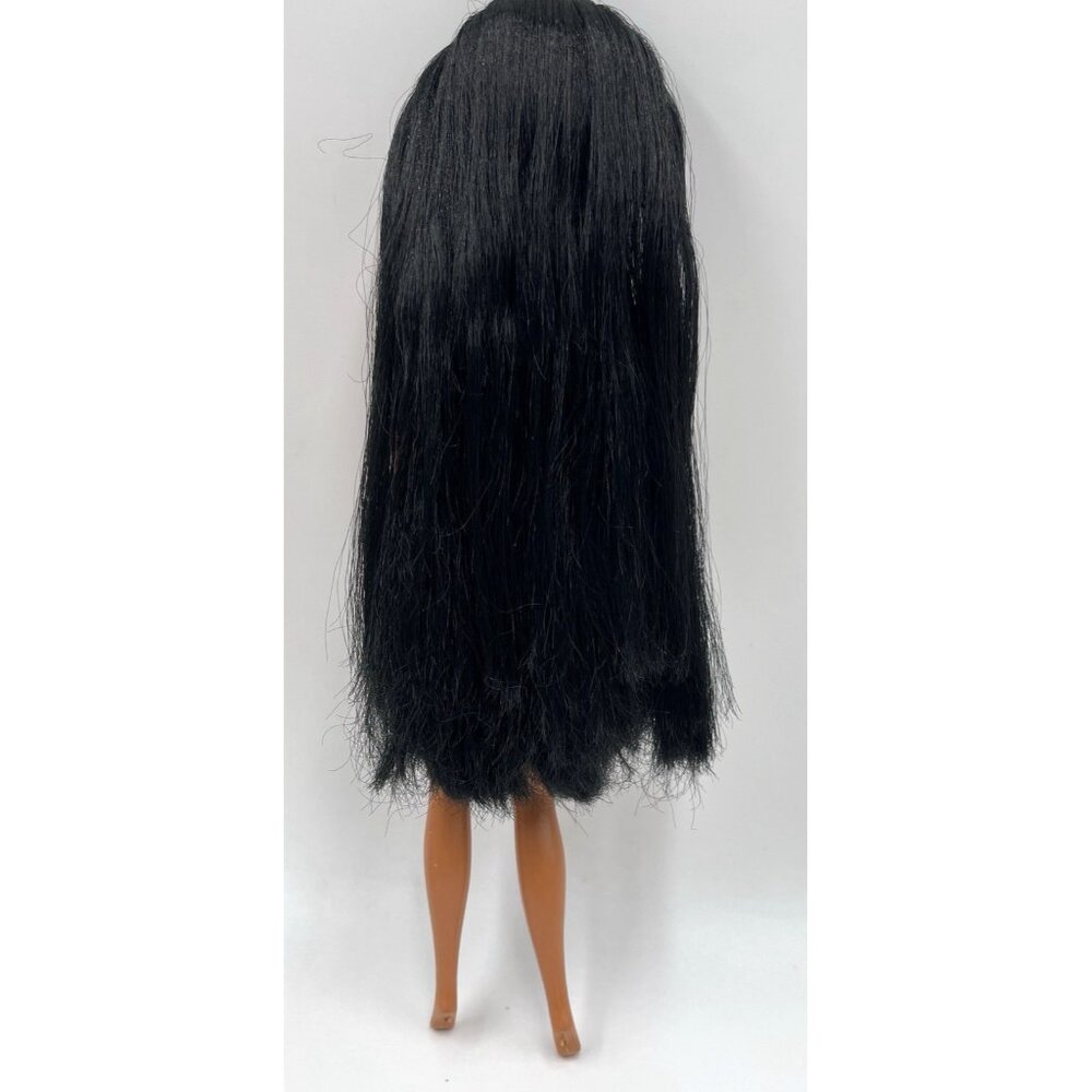 Vtg Mattel Barbie Doll Disney Princess Jasmine Long Black Hair Nude for OOAK - Picture 10 of 11